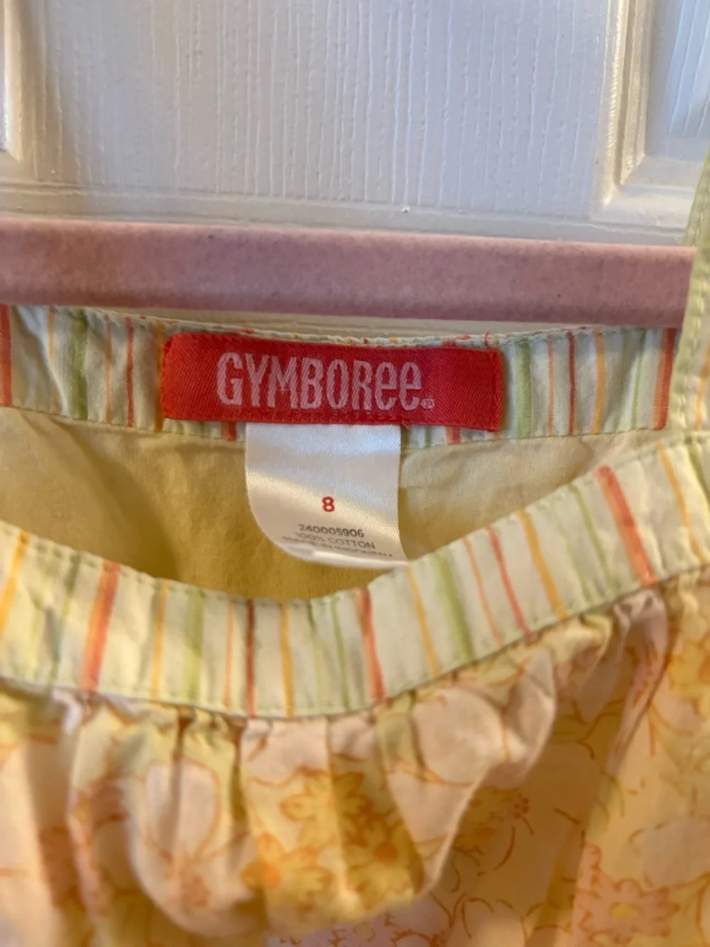 Vintage Gymboree Girls Yellow Floral Sundress